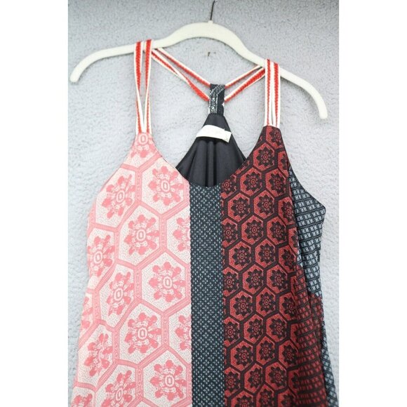 RD Style Maxi Chiffon Mixed Prints Braided Straps Dress-Size Medium-Whimsigoth - Picture 5 of 12